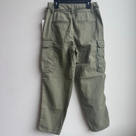 NWT Free People Desert Cargo Pants High Rise Ankle Belted Cotton Womens Size 25 - Picture 5 of 6
